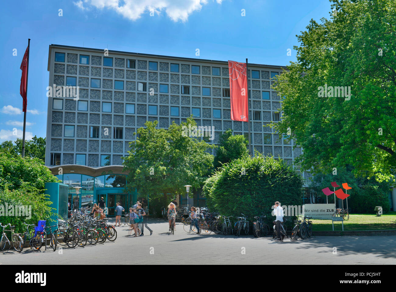 Amerika-Gedenkbibliothek, Bluecherplatz, Kreuzberg, Berlin, Deutschland Stockfoto