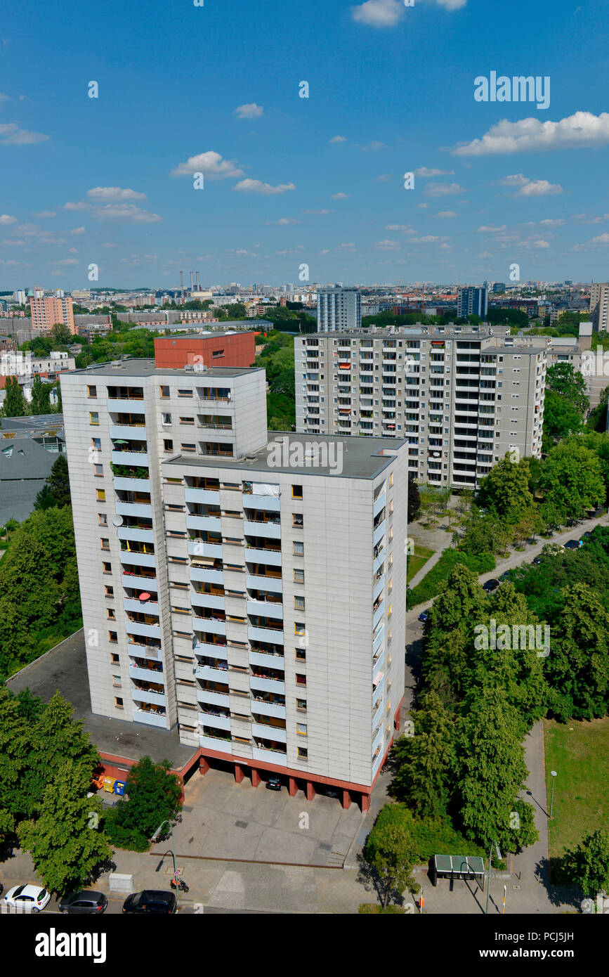 Wohnhaus, Lindenstraße, Kreuzberg, Berlin, Deutschland Stockfoto