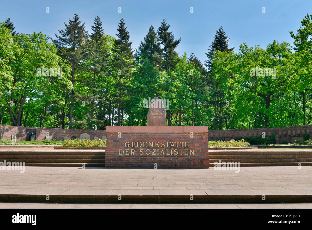 Gedenkstaette der Sozialisten, Zentralfriedhof Friedrichsfelde, Gudrunstraße, Lichtenberg, Berlin, Deutschland Stockfoto