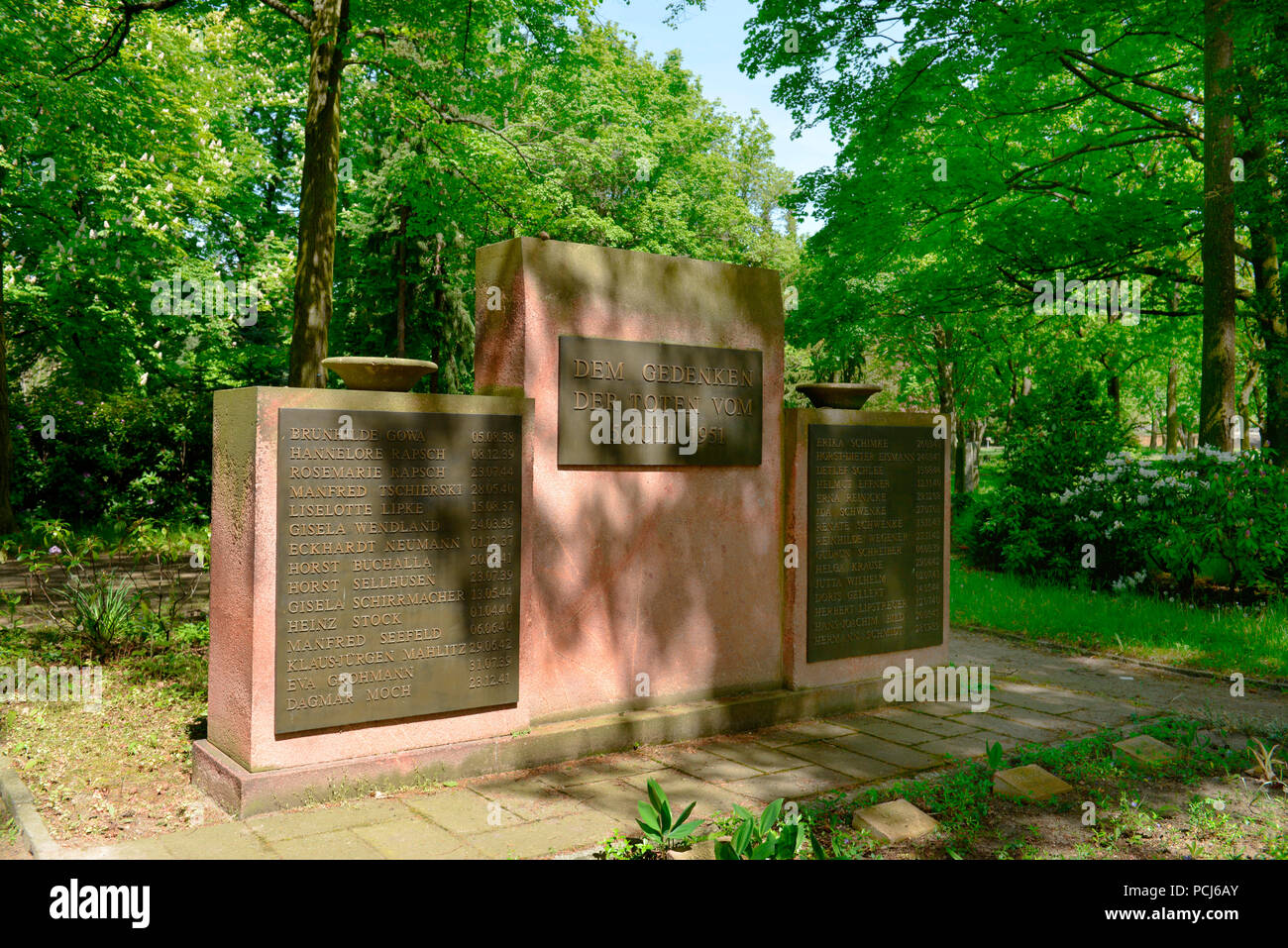 Zentralfriedhof Friedrichsfelde, Gudrunstraße, Lichtenberg, Berlin, Deutschland Stockfoto