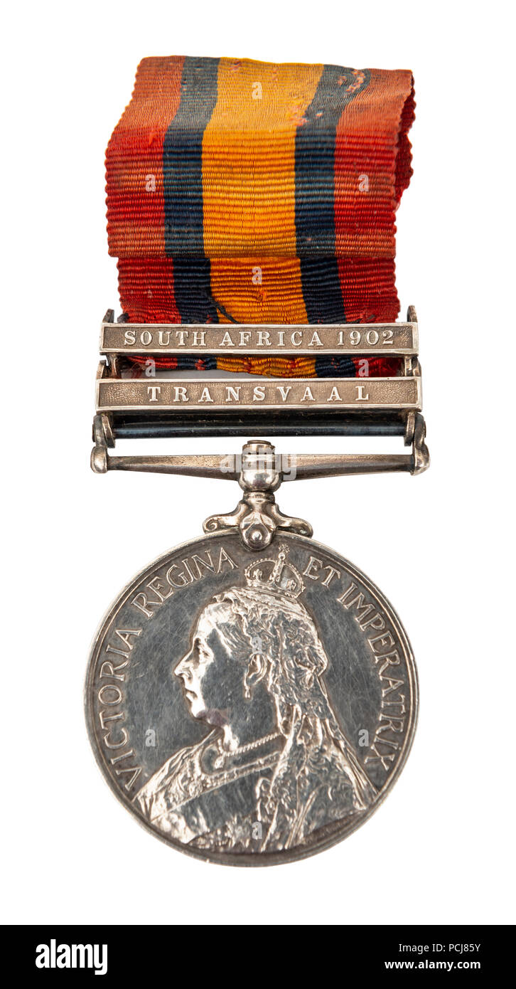 Viktorianische "transvaal" Südafrika Medaille 1902 Stockfoto