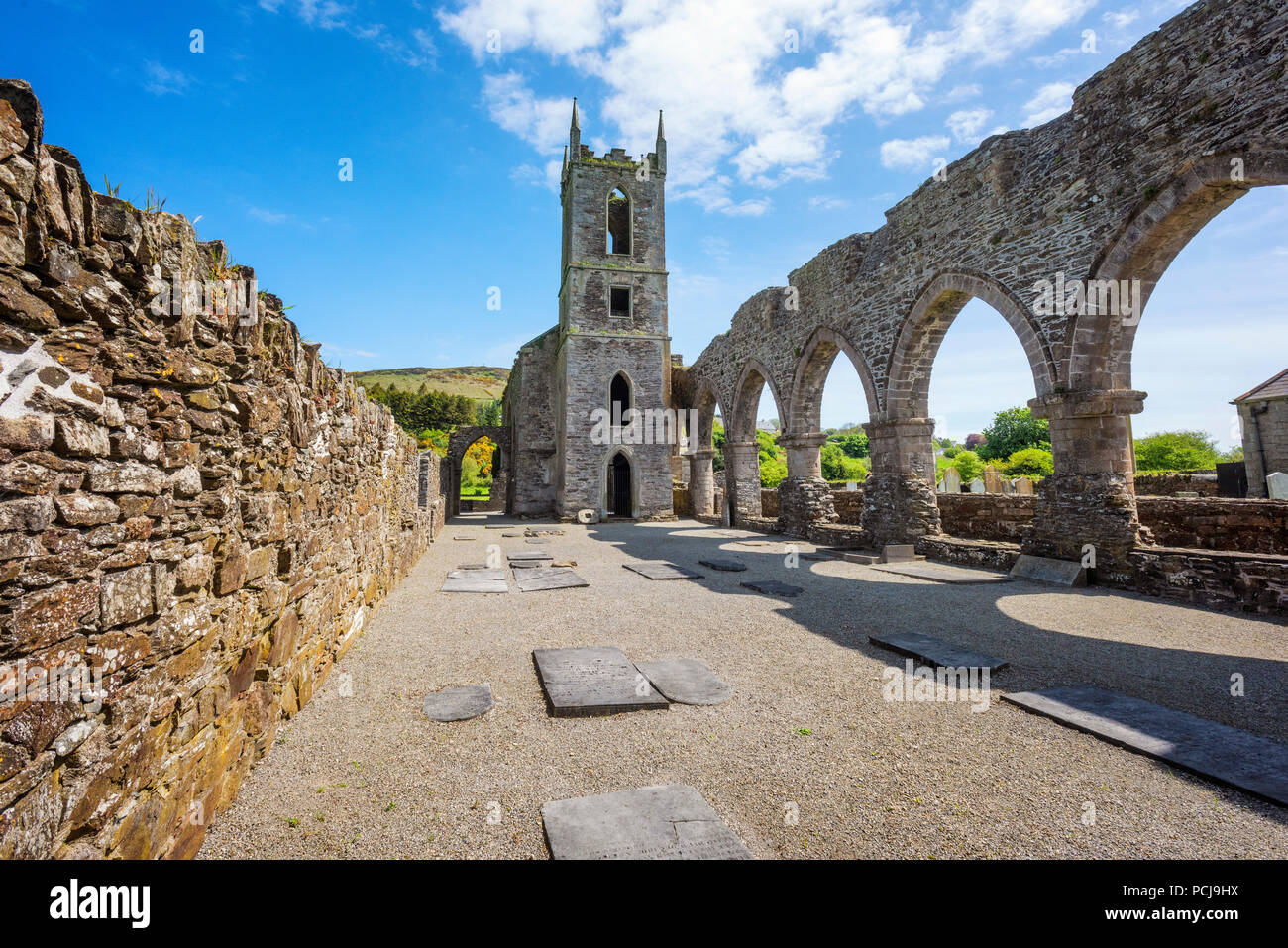 Ruinen von Baltinglass Abbey Stockfoto