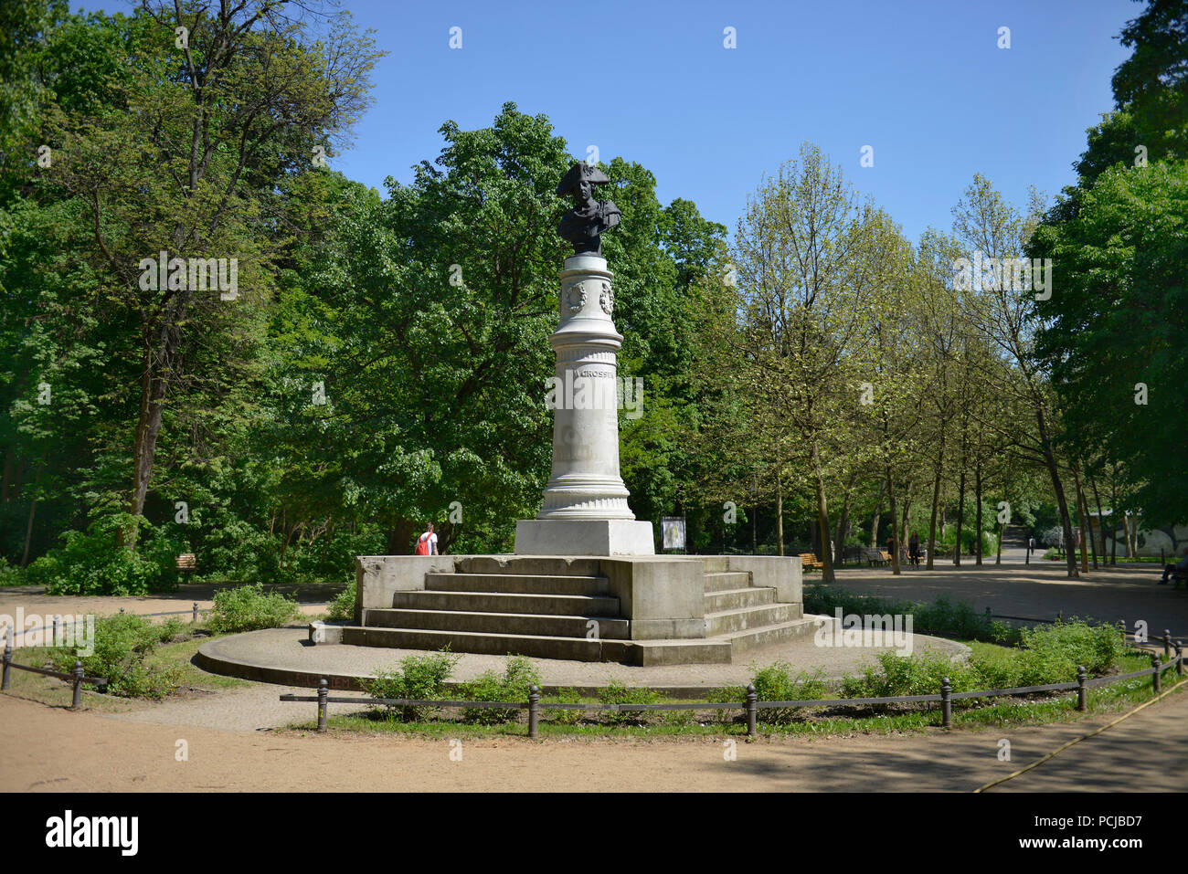 Denkmal Friedrich der Grosse, Volkspark Friedrichshain, Berlin, Deutschland Stockfoto