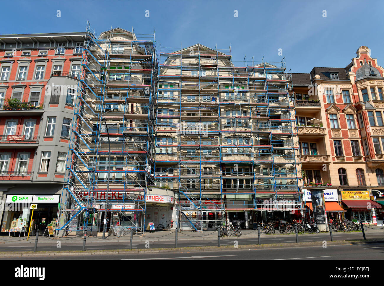 Renovierung, Altbau, Hauptstraße, Schöneberg, Berlin, Deutschland Stockfoto