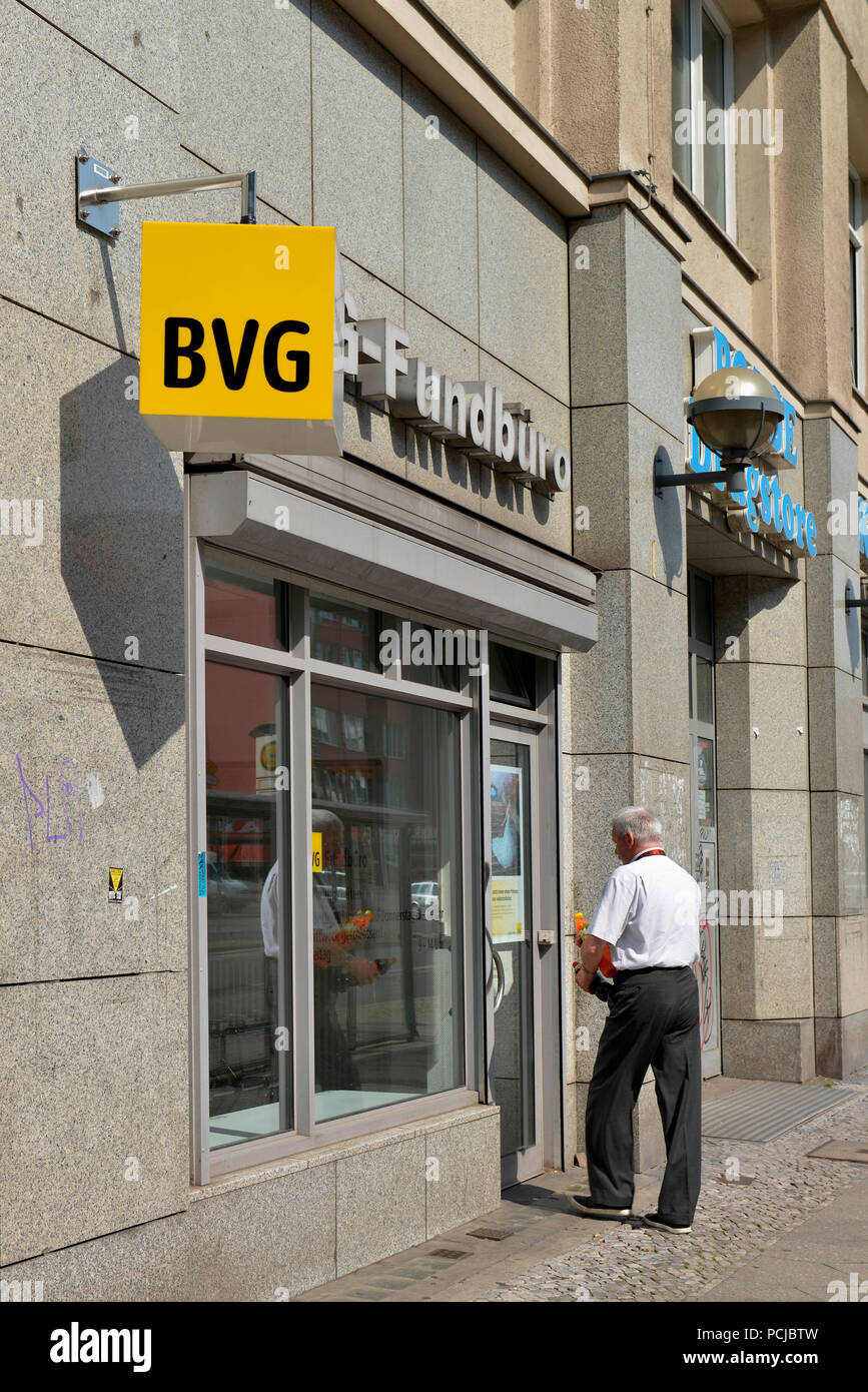 BVG Fundbuero, Potsdamer Straße, Schöneberg, Berlin, Deutschland Stockfoto