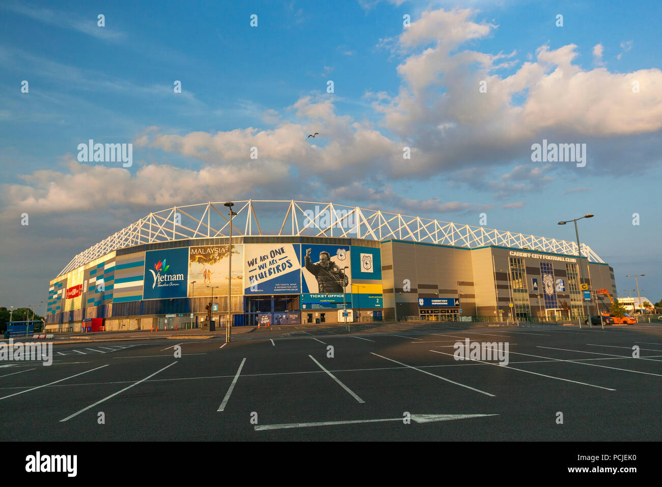 Cardiff City Football Club Stadion, Cardiff, Wales, Großbritannien Stockfoto