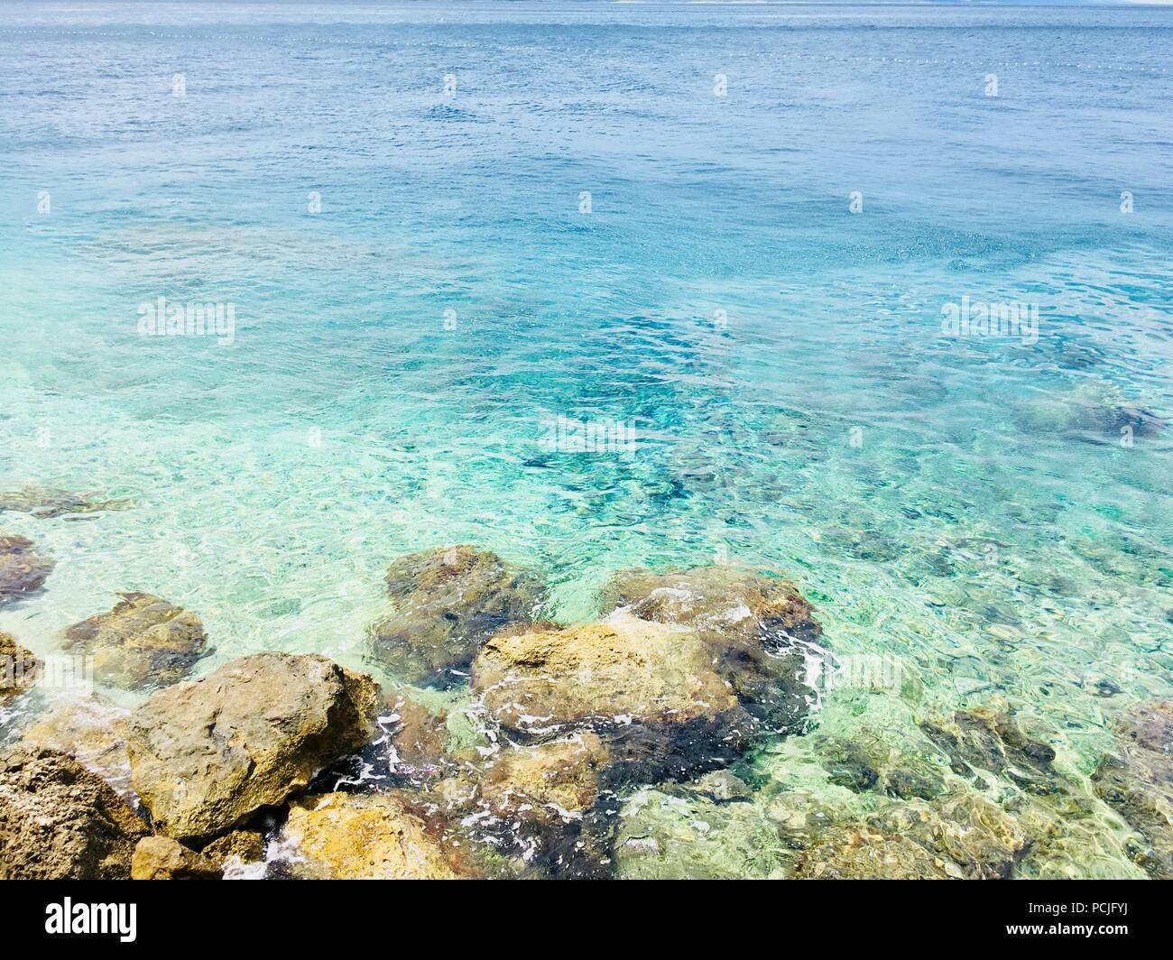 Strand, Split, Makarska, Kroatien Stockfoto