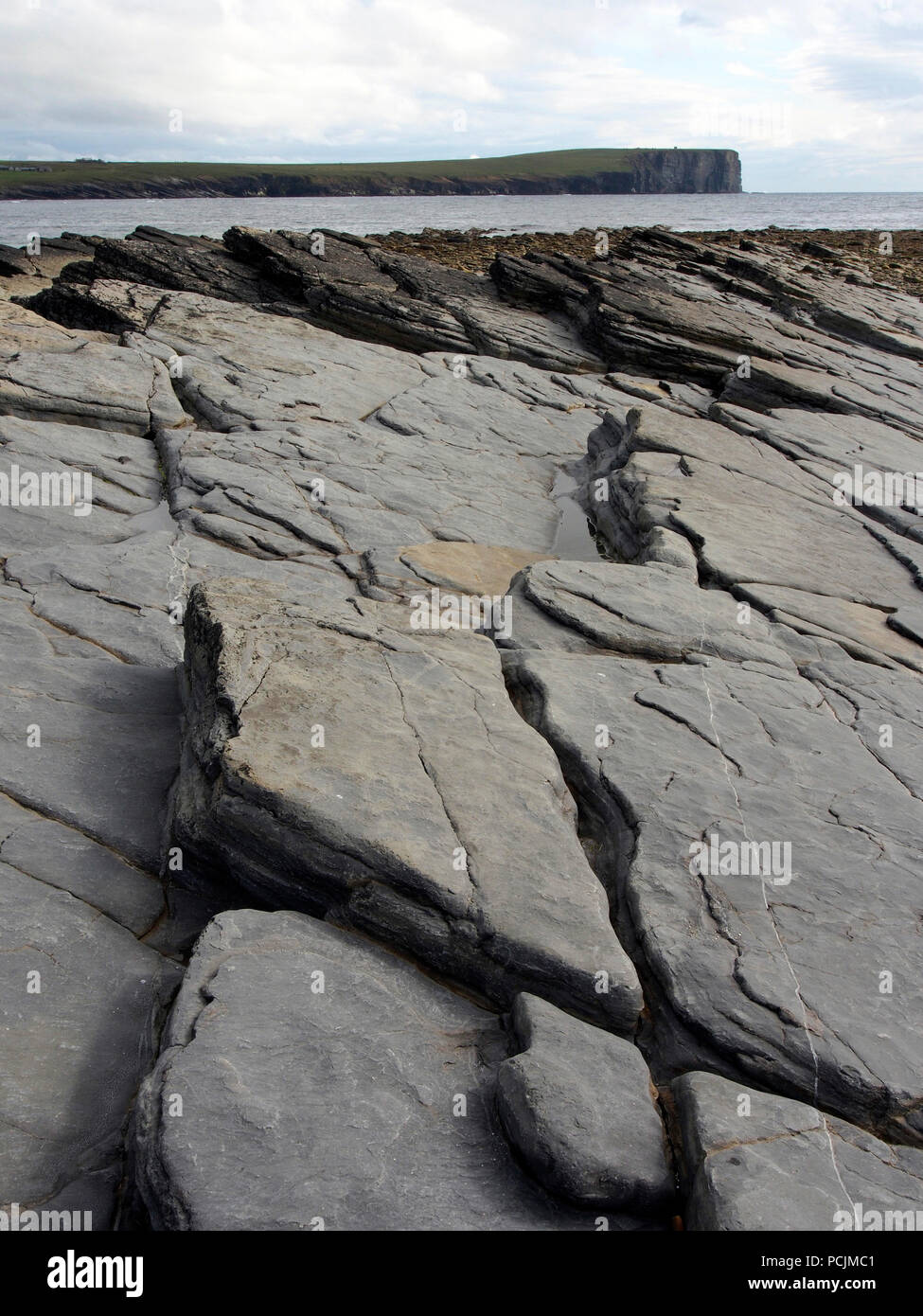 Tauchen Schichten in der Nähe von Brough von Birsay, Festland, Orkney Stockfoto