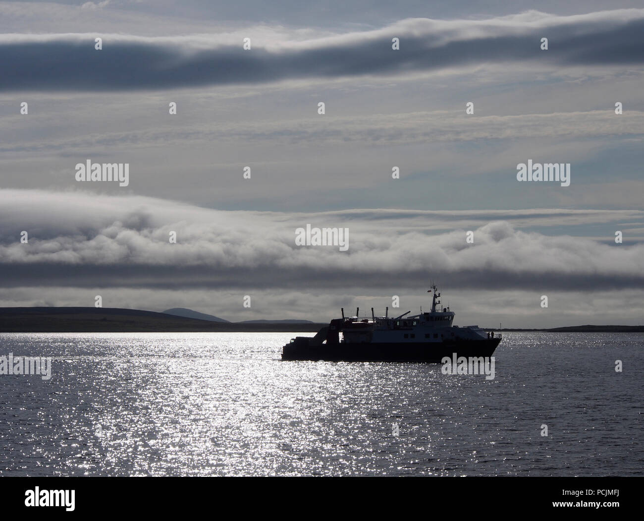 Fähre in Sanday, Orkney Stockfoto