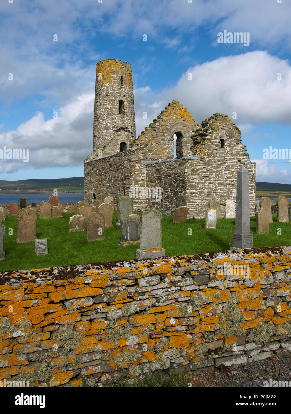 St. Magnus Kirche, Egilsay, Orkney Stockfoto St. Magnus Kirche, Egilsay, Orkney Stockfoto