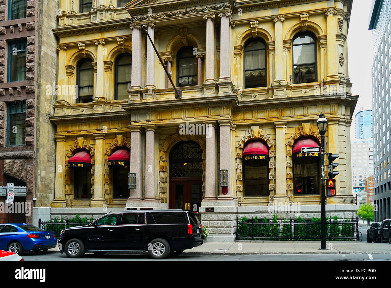 Montreal, Kanada, 2. August 2018. Die St. James Hotel in Old Montreal. Credit Mario Beauregard/Alamy leben Nachrichten Stockfoto