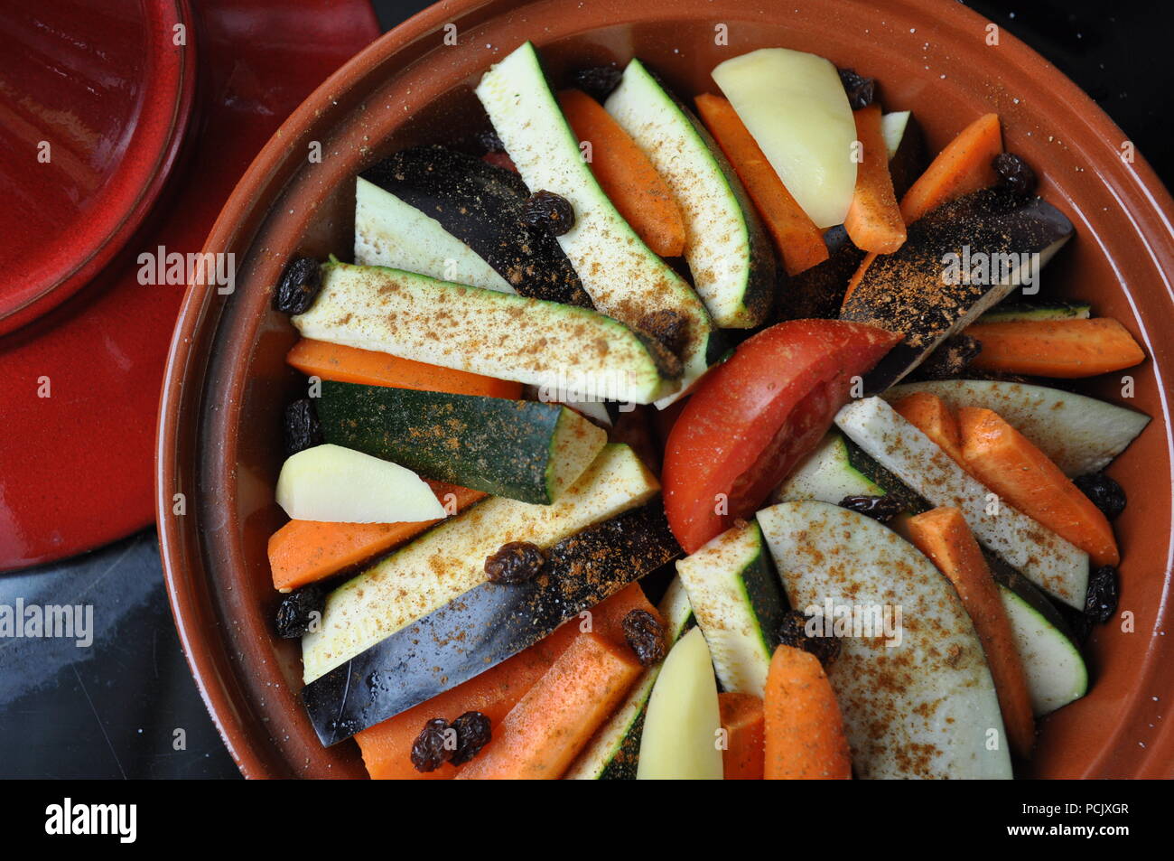 Marokkanischen Gemüse tajine Stockfoto