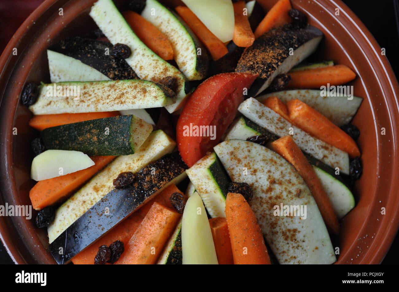 Marokkanischen Gemüse tajine Stockfoto