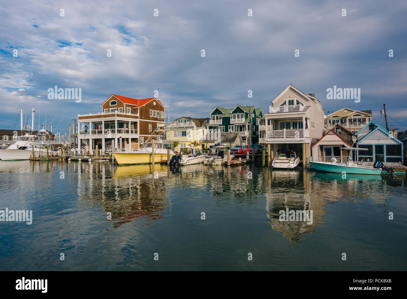 Cape May Hafen, in Cape May, New Jersey. Stockfoto