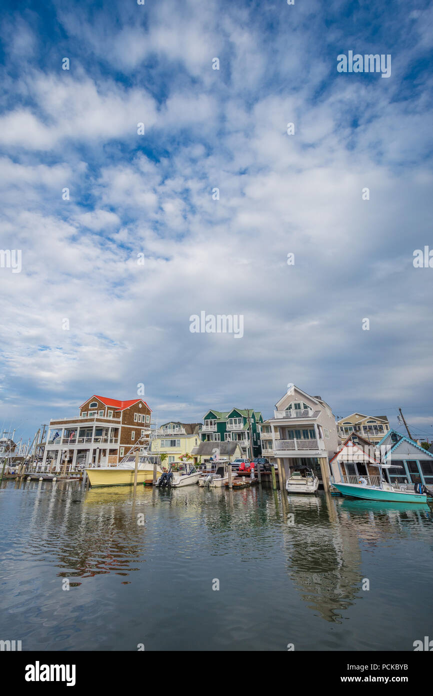 Cape May Hafen, in Cape May, New Jersey. Stockfoto