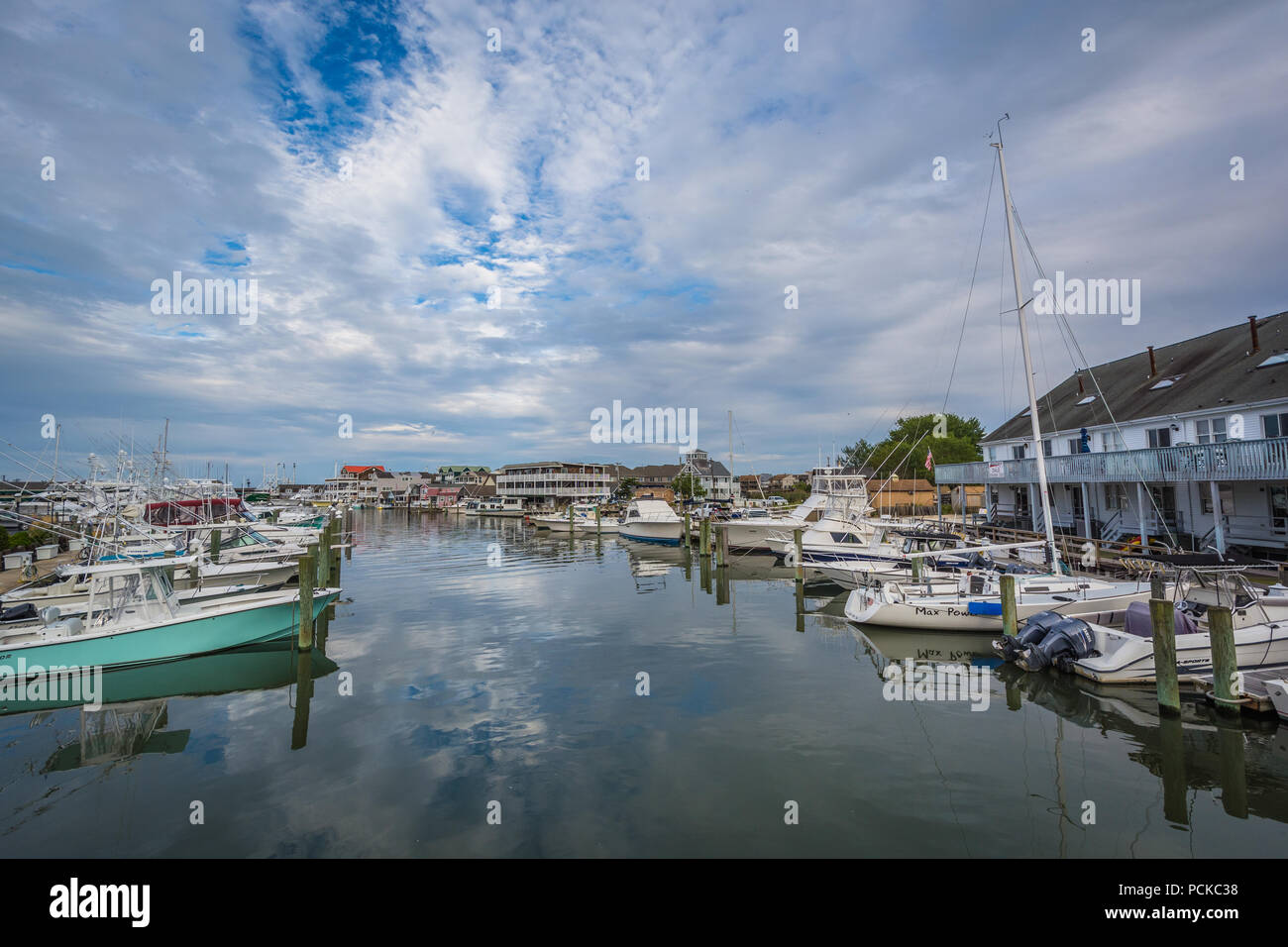 Cape May Hafen, in Cape May, New Jersey. Stockfoto