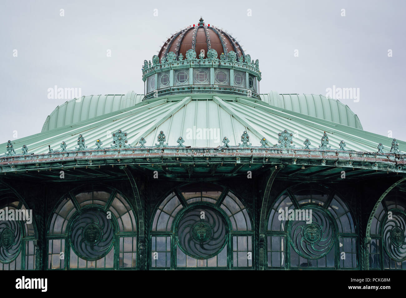 Das historische Karussell Haus in Asbury Park, New Jersey. Stockfoto