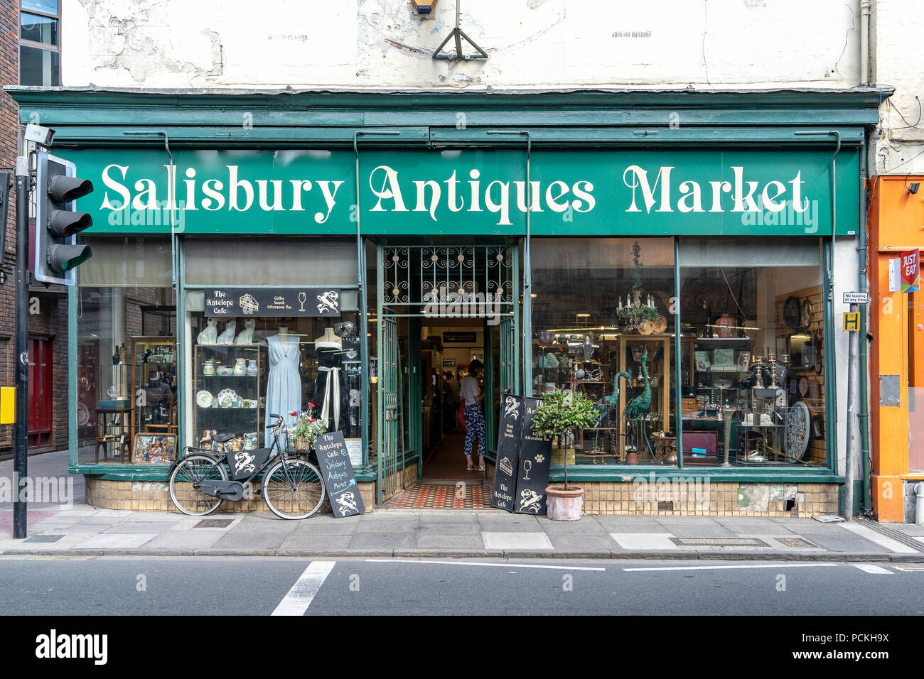 Salisbury Antiquitäten Markt Stockfoto