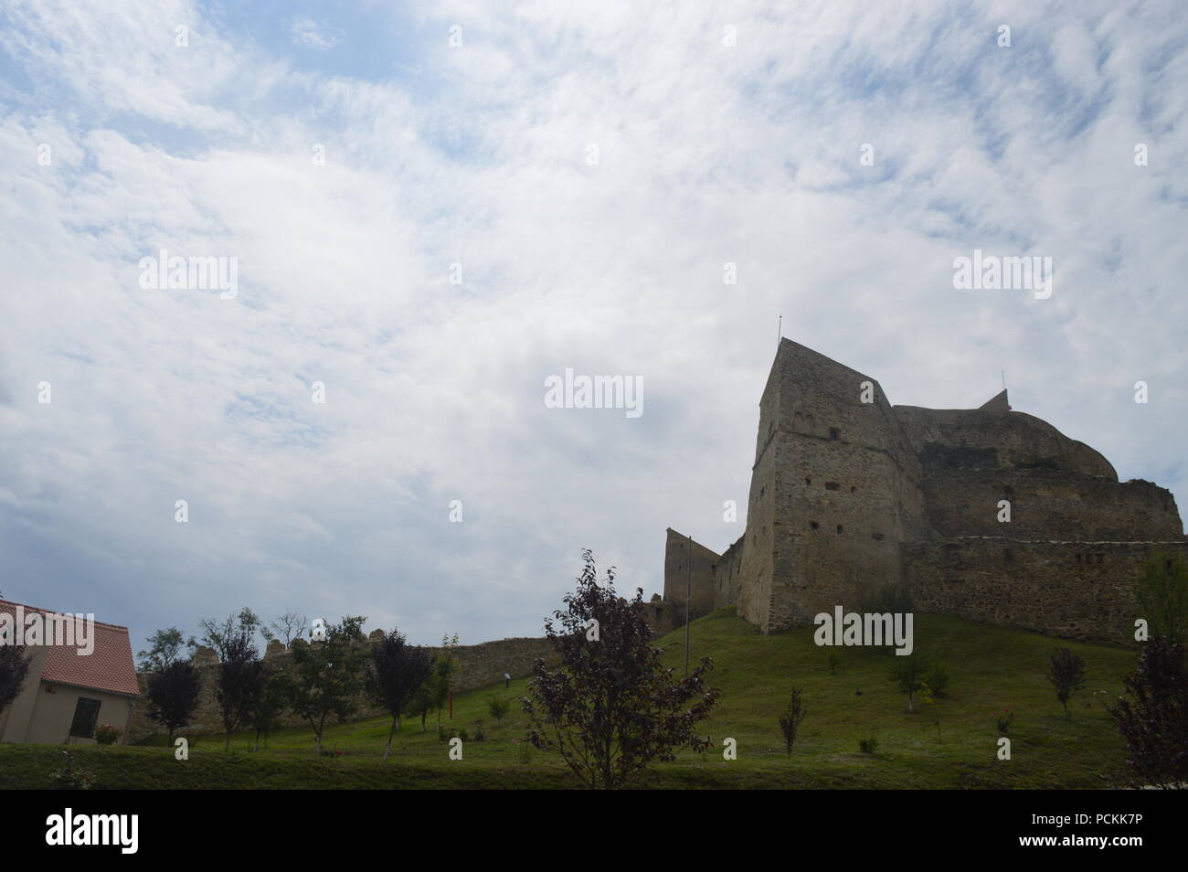 Rupea/Reps Festung auf dem Hügel, Siebenbürgen Stockfoto