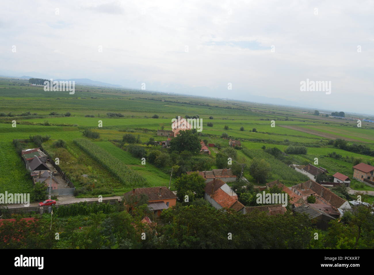 Feldioara Dorf, Siebenbürgen Stockfoto