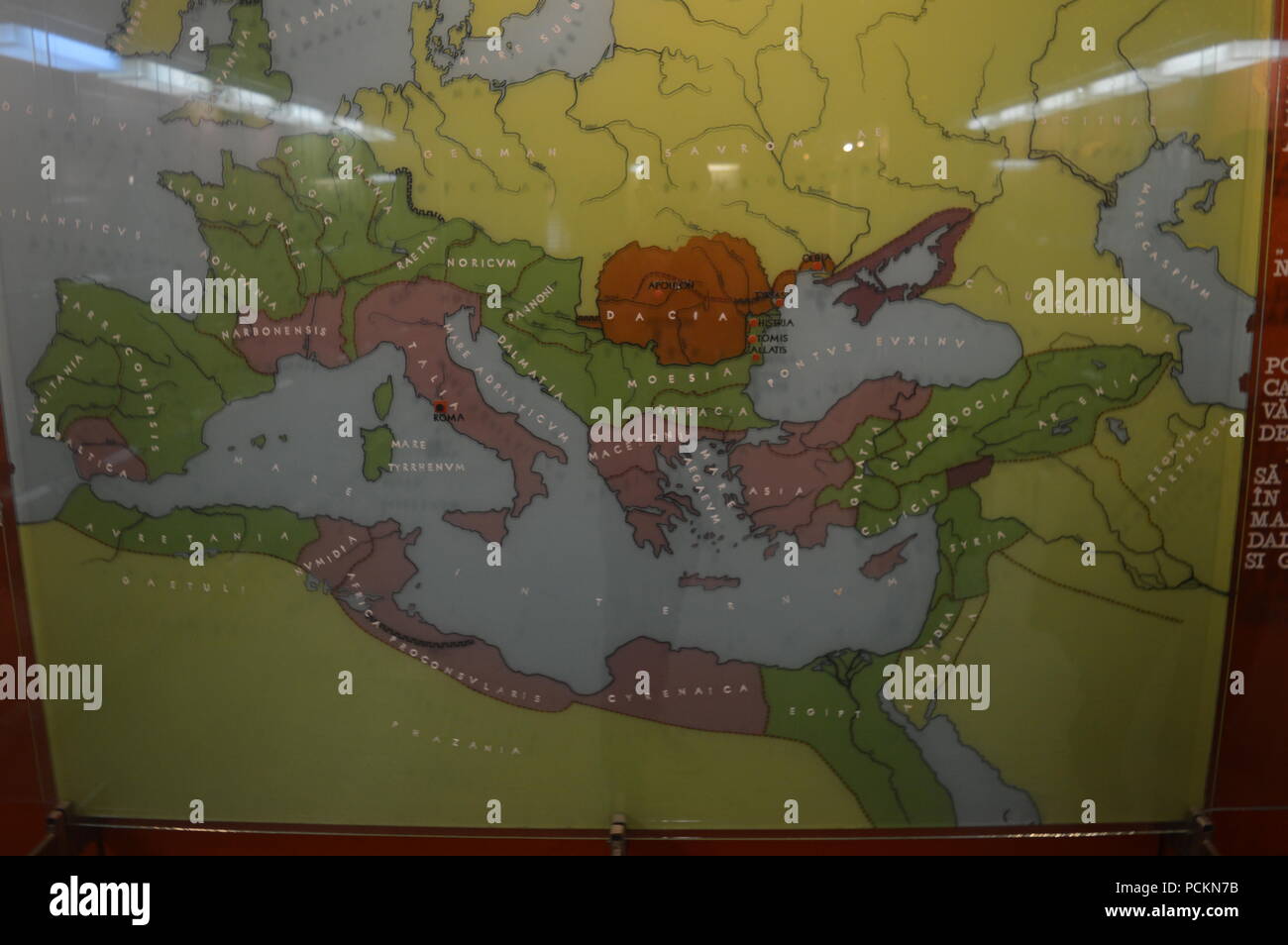 Die Karte von Europa im 1. Jahrhundert Stockfoto