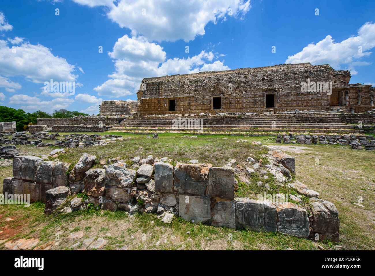 Die Ruinen von Kabah, Halbinsel Yucatan, Mexiko Stockfoto