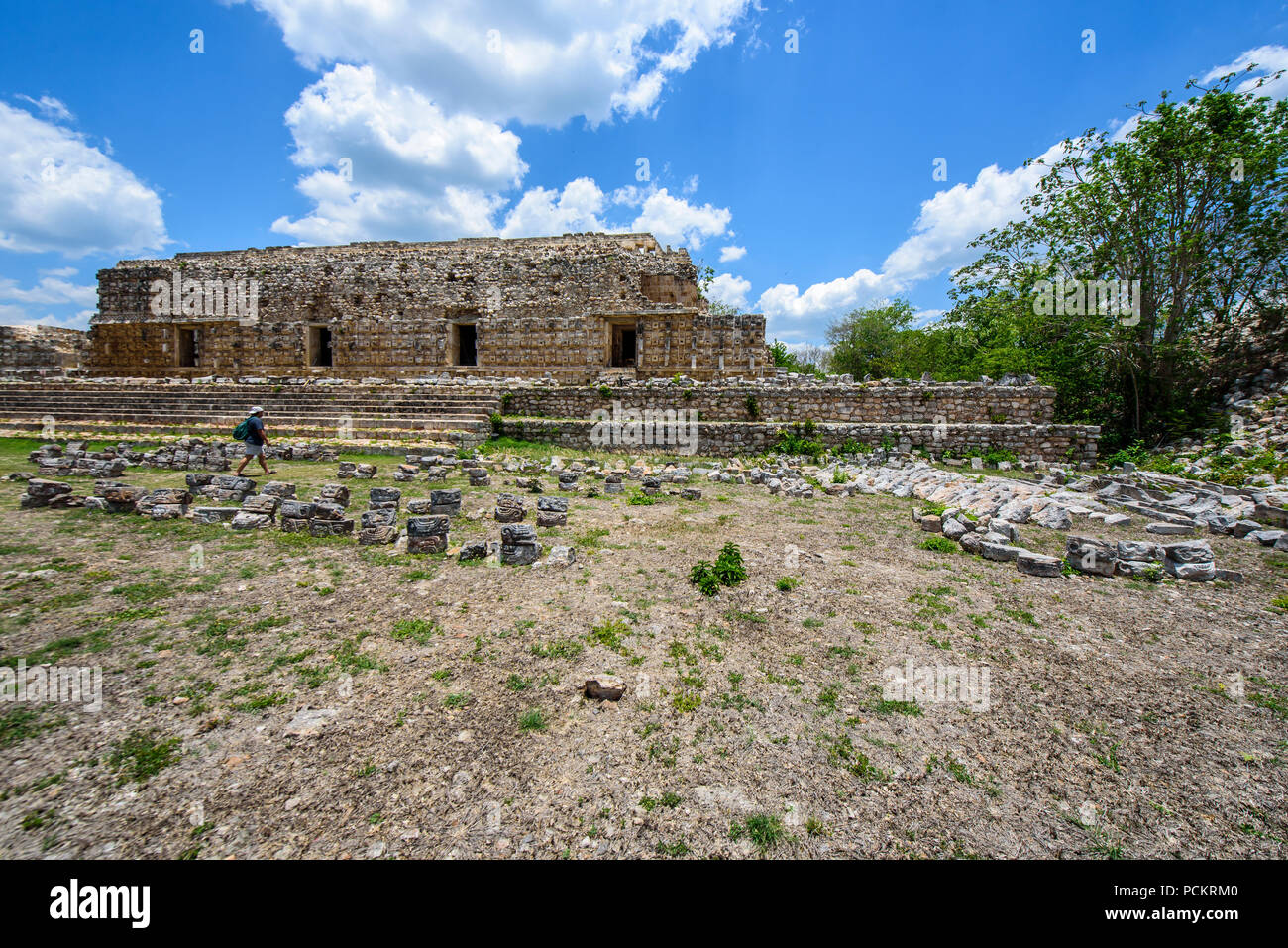 Die Ruinen von Kabah, Halbinsel Yucatan, Mexiko Stockfoto