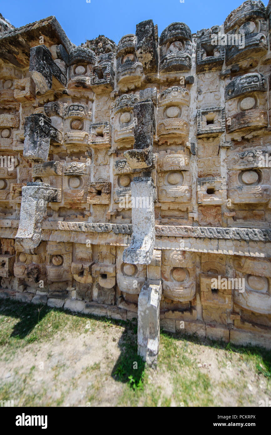 Die Ruinen von Kabah, Halbinsel Yucatan, Mexiko Stockfoto