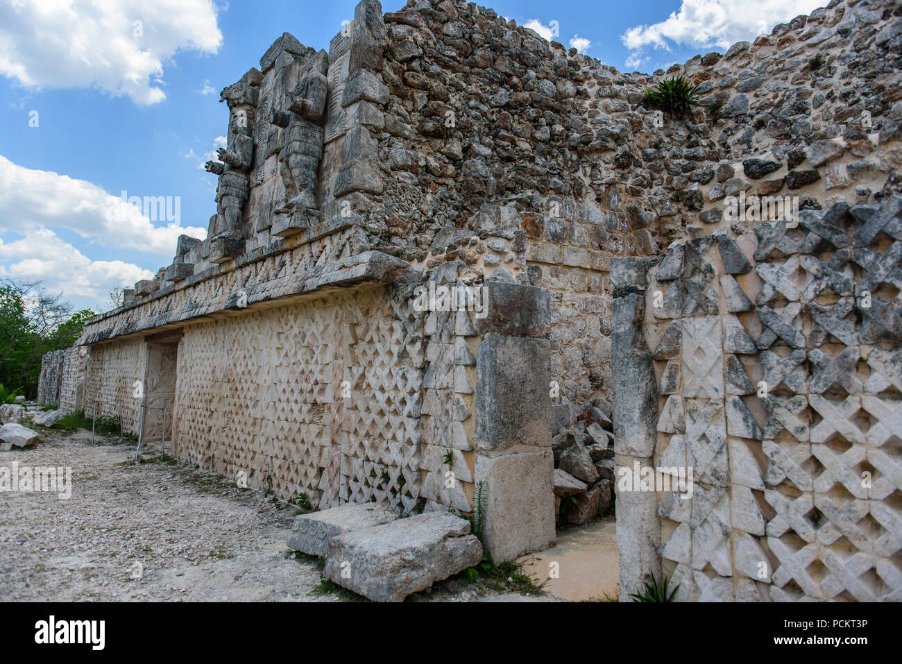 Die Ruinen von Kabah, Halbinsel Yucatan, Mexiko Stockfoto