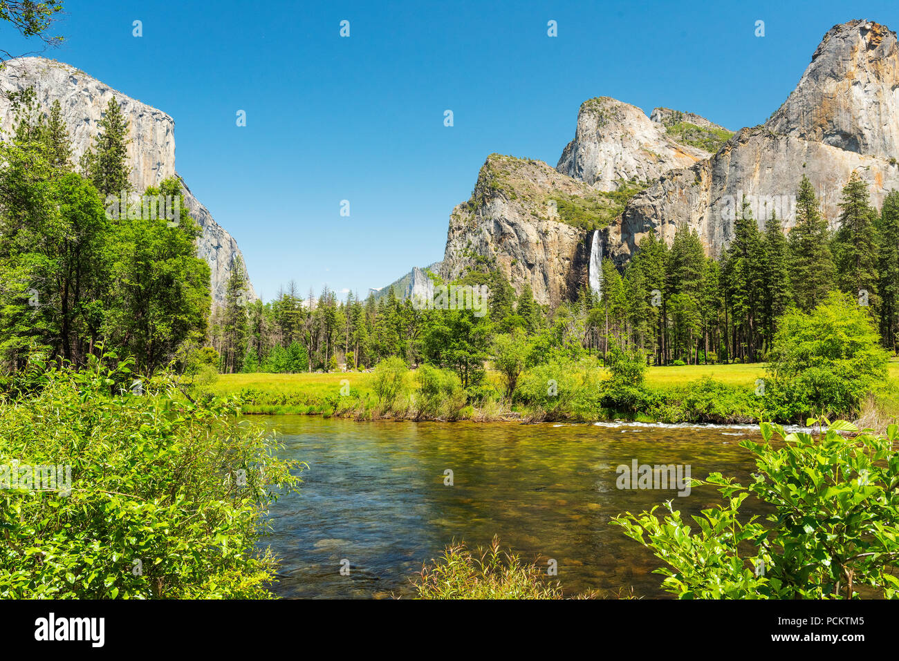 Stockfotos camping Yosemite National Park Hotels Essen Stockfoto