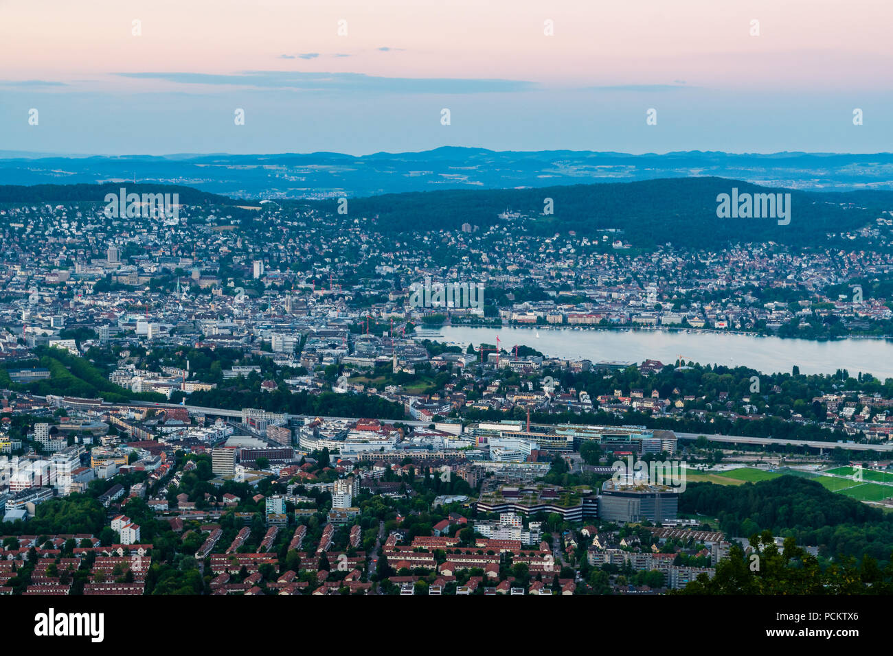 Ein Blick auf den Uetliberg Zürich Stockfoto