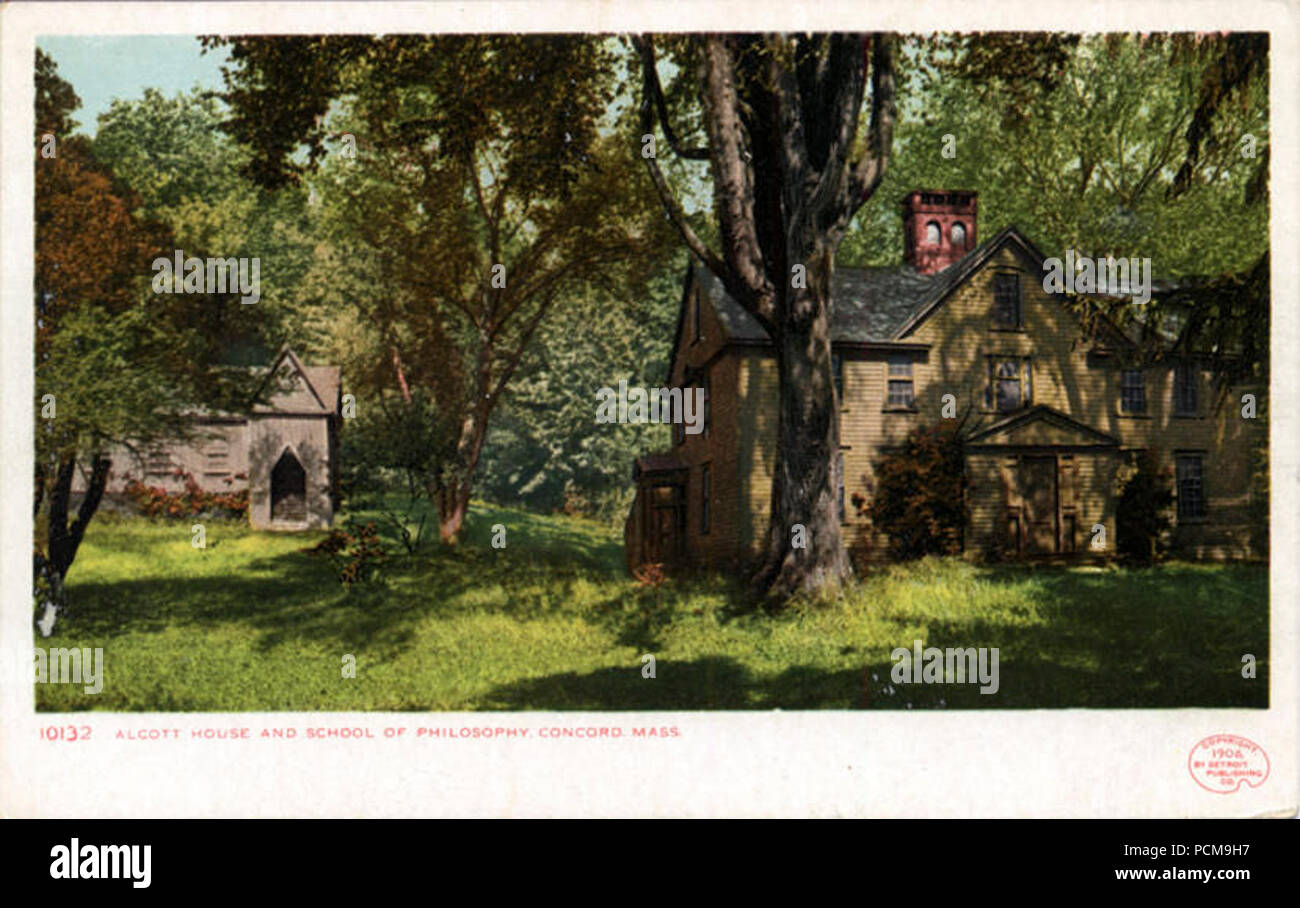 Alcott Haus und Schule der Philosophie Stockfoto