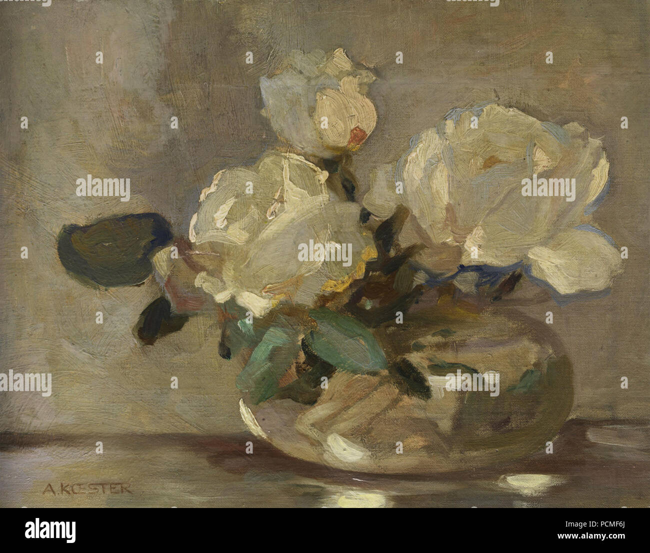 Alexander Koester Blumenstilleben. Stockfoto