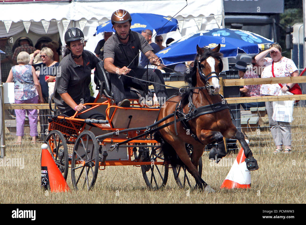 Blenheim Palace, UK. 3. August 2018. Danny Mitchell steuert Commando durch den Hasten fahren Kurs am zweiten Tag der Countryfile Leben, wird für vier Tage im Blenheim Palace Bild: Ric Mellis 3/8/2018 Credit: Ric Mellis/Alamy leben Nachrichten Stockfoto