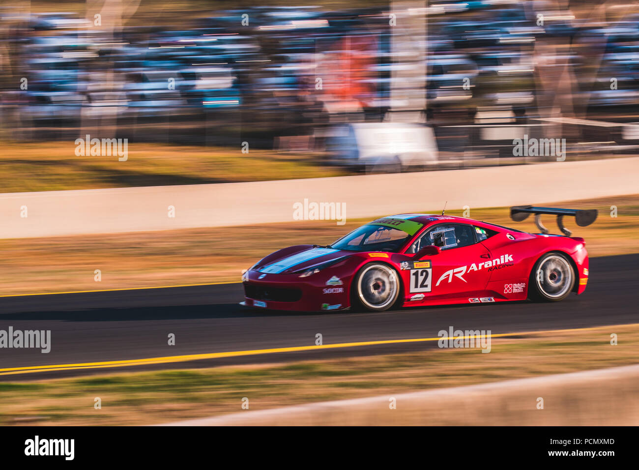 Motorsport Park in Sydney, New South Wales, Australien. 03-08-2108. Australische GT-Anthony Bolack/Alamy leben Nachrichten Stockfoto