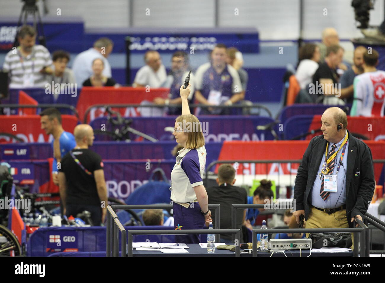 Glasgow 3. August 2018. Sir Chris Hoy Velodrome. Ein Abend der Titel radfahren Finale die ersten GBR's Gold bei den Frauen Team Pursuit. Kredit Alan Oliver/Alamy leben Nachrichten Stockfoto