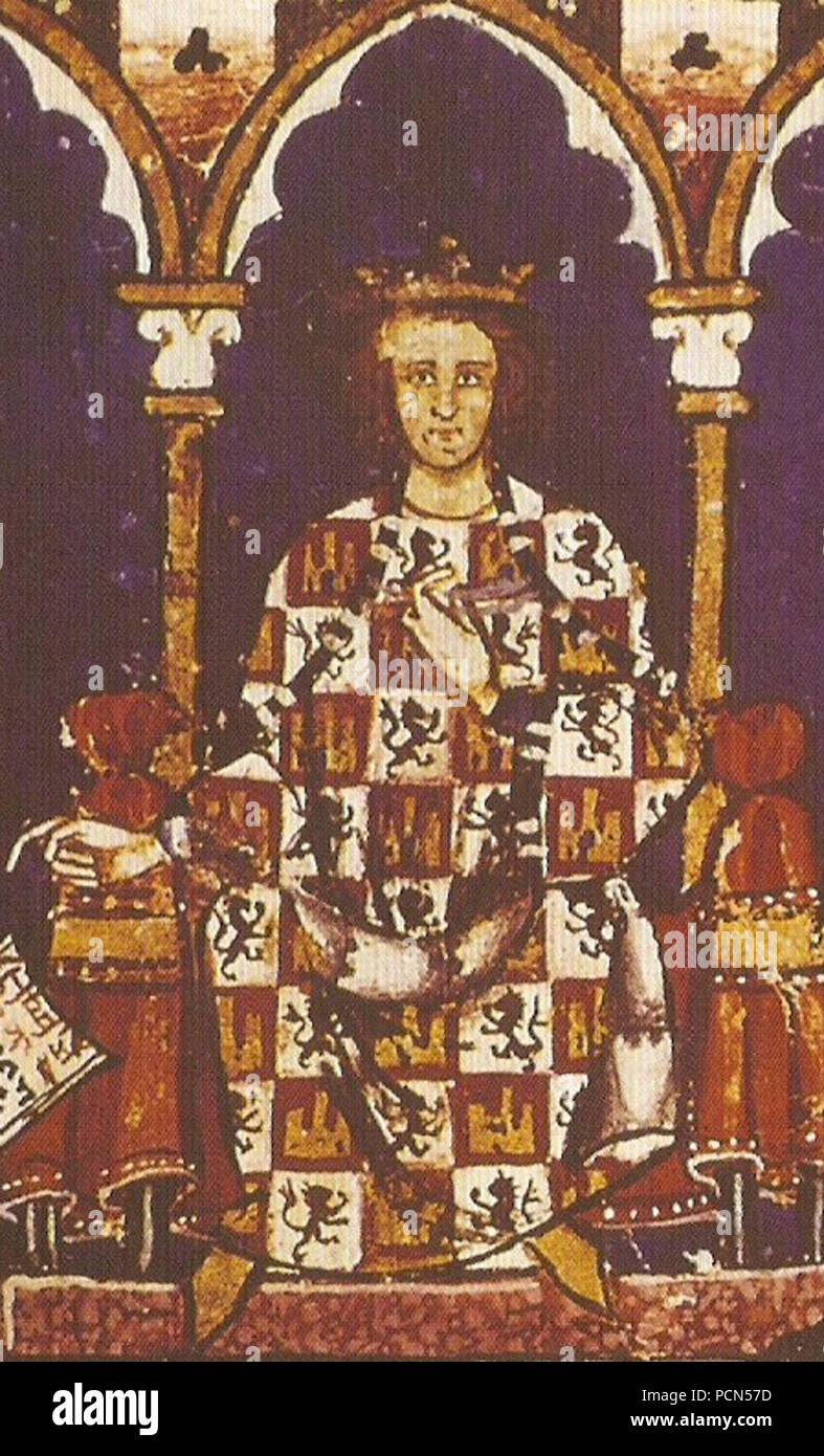 Alfonso X de Castilla 02. Stockfoto