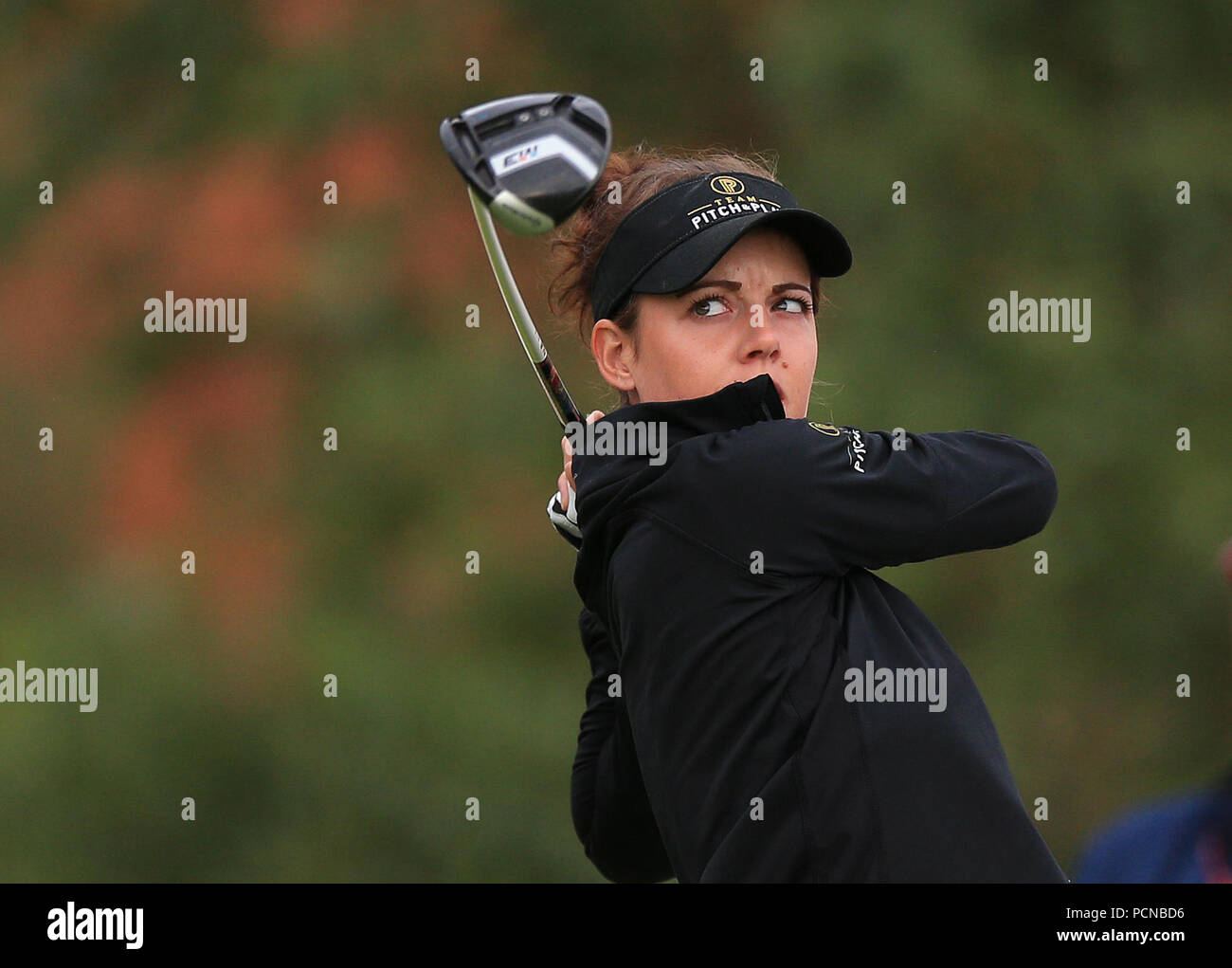 Am zweiten Tag der Ricoh Women's British Open im Royal Lytham & St Annes Golf Club zieht sich die Engländerin Meghan Maclaren vom 2. Ab. PRESSEVERBAND Foto, Bilddatum: Frisday 3. August 2018. Siehe PA Geschichte GOLF Frauen. Bildnachweis sollte lauten: Peter Byrne/PA Wire. Stockfoto