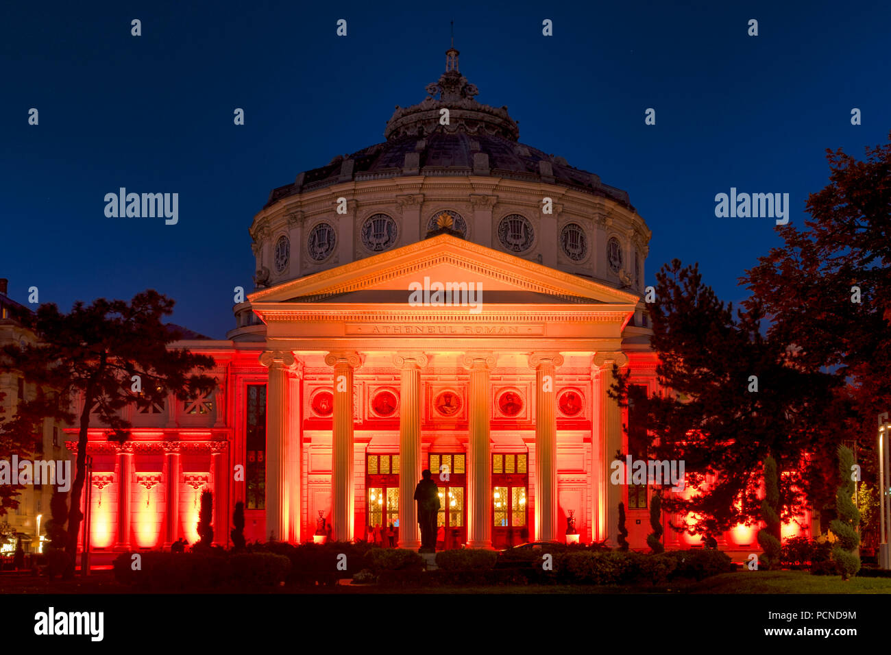 Rumänische Athenäum, Bukarest, Rumänien Stockfoto