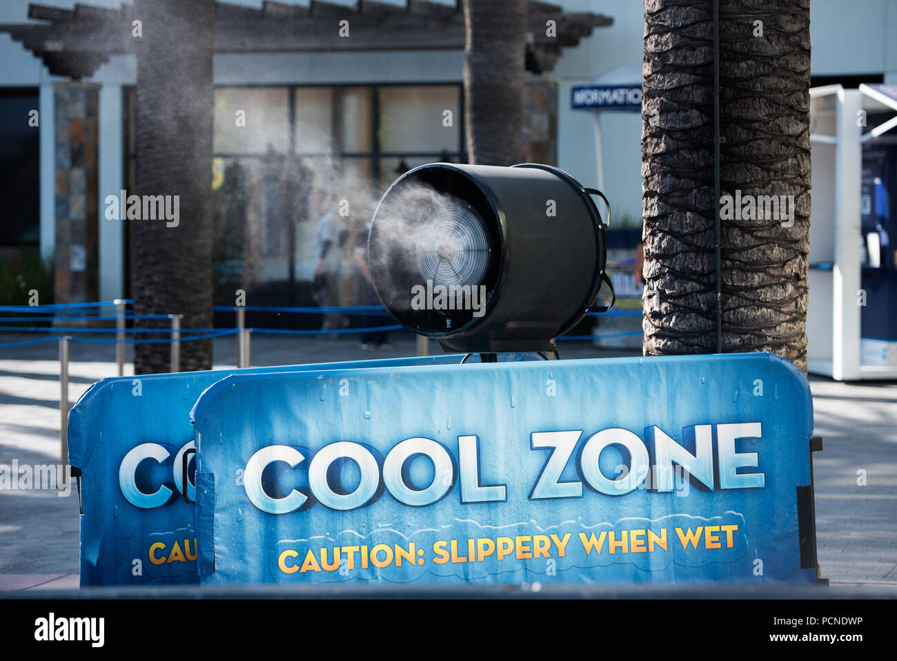 Los Angeles, Kalifornien, USA - 30. Juli 2018: Cool Zone in den Universal Studios Hollywood, Los Angeles, CA Stockfoto