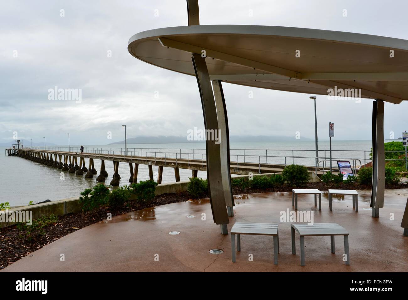 Die cardwell Jetty, Cardwell, Queensland, Australien Stockfoto