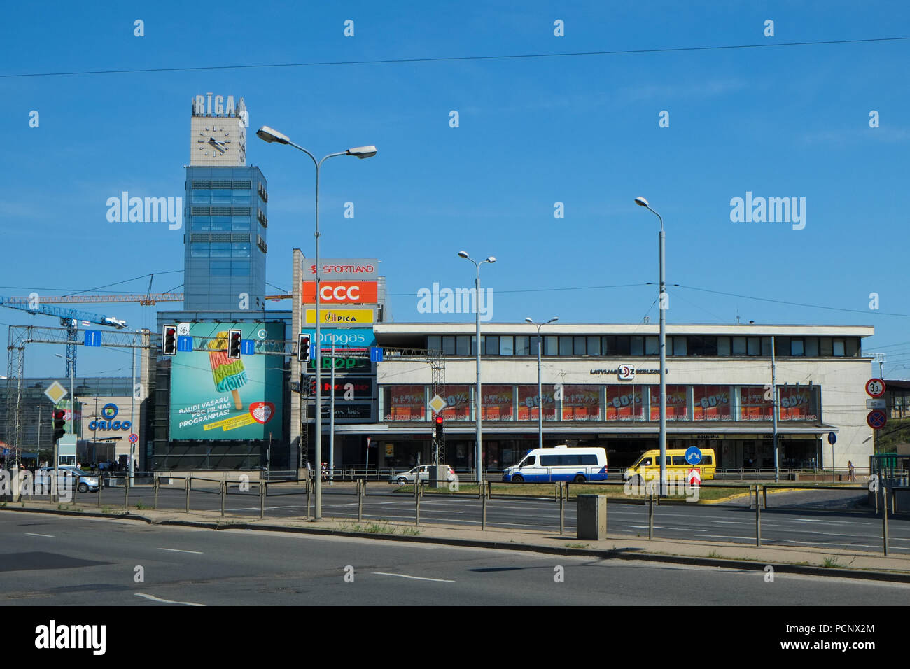 Riga, die Hauptstadt von Lettland, Baltikum August 2018 Stockfoto