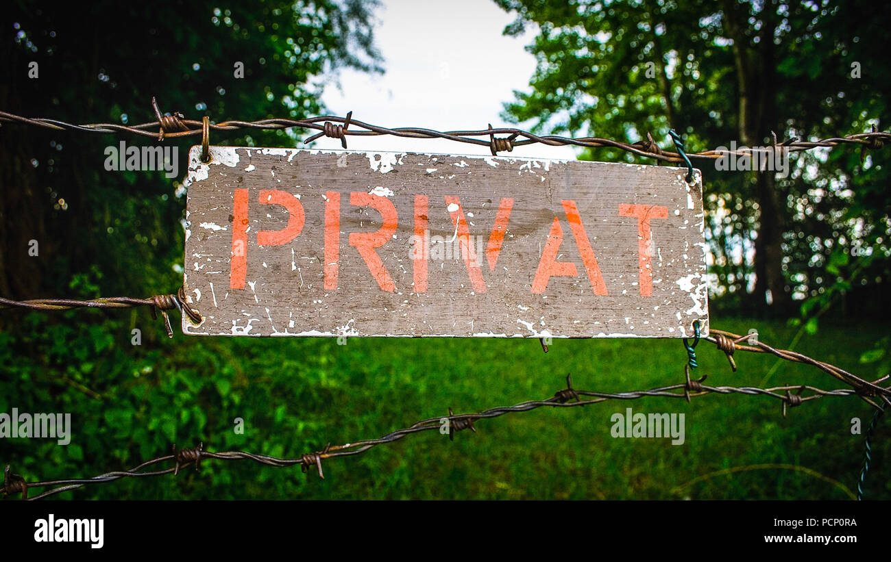 Private Road Schilder-Set – 2 Stück, 25,4 X 35,6 Cm, Reflektierendes Aluminium-Warnschild