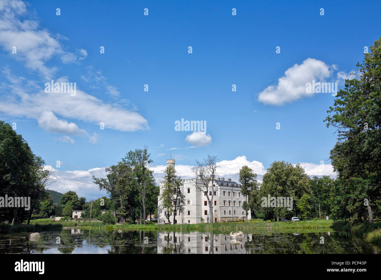 Luxus Hotel Schloss karpniki, karpniki (ehemalige Fischbach), Niederschlesien, Polen, Europa Stockfoto