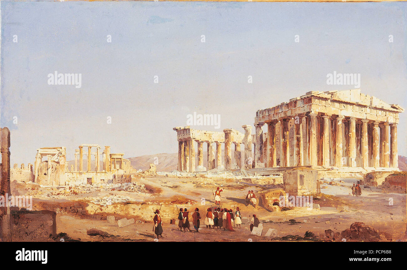 Der Parthenon, 1843. Stockfoto