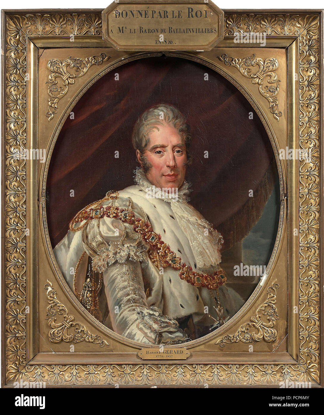 Porträt von König Charles X von Frankreich (1757-1836). Stockfoto