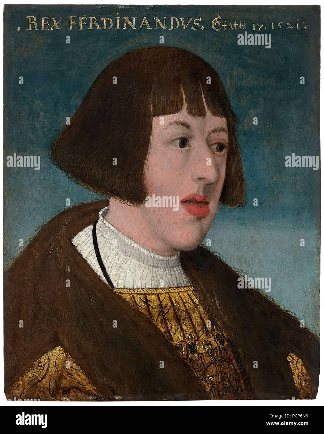 Portrait von Kaiser Ferdinand I (1503-1564), 1521. Stockfoto