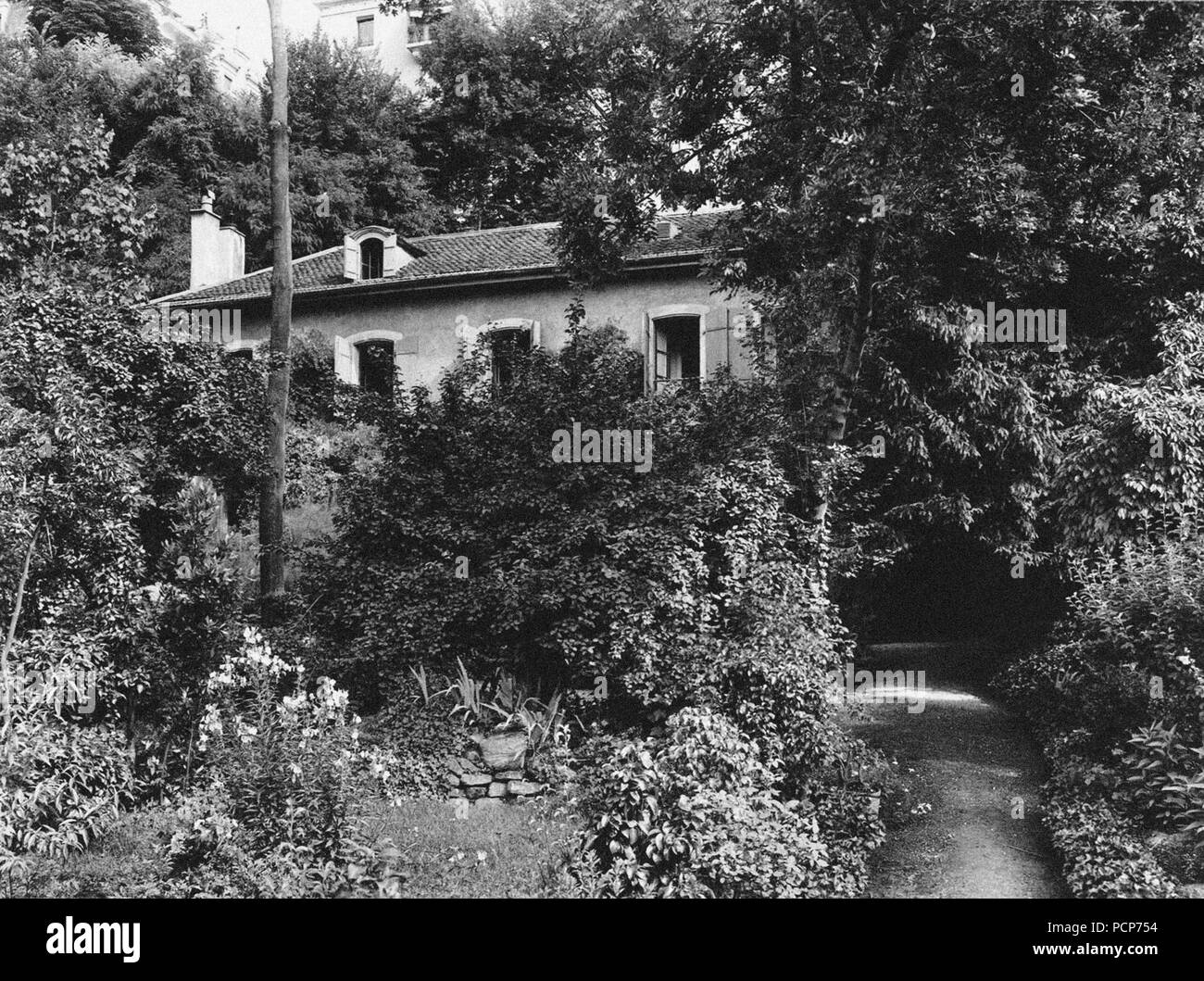 Das Haus von Benjamin Constant in Genève, Sous-Terre. Stockfoto