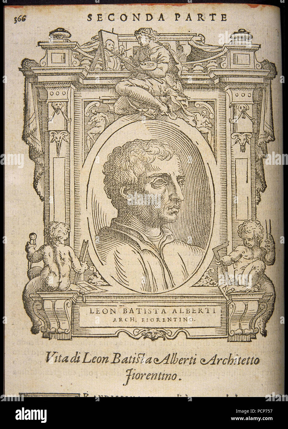 Leon Battista Alberti, ca 1568. Stockfoto