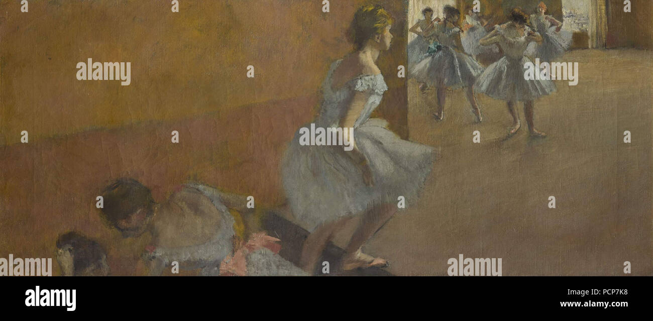 Danseuses montant un Escalier, 1886-1890. Stockfoto